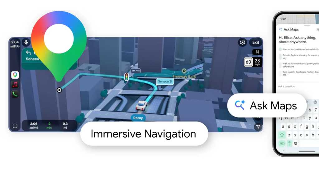 Google Maps bekommt im März 2026 Immersive Navigation und Ask Maps
