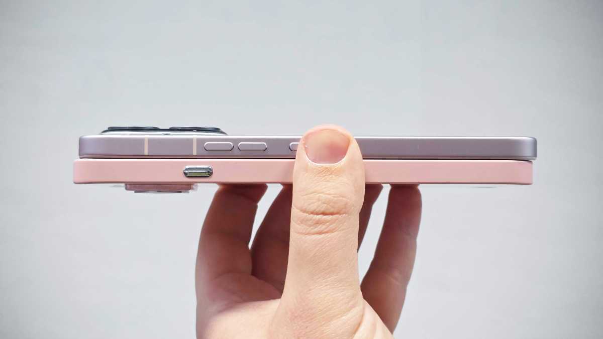 Nothing Phone 4a pink 4a Pro pink side