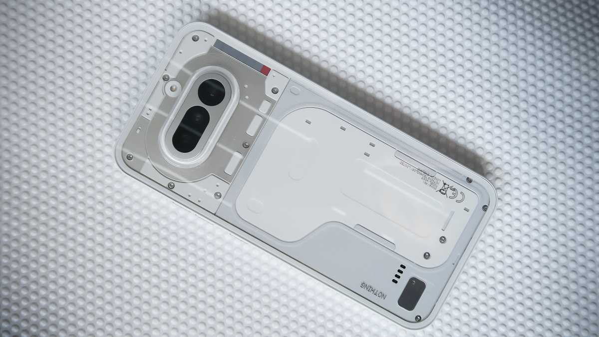 Nothing Phone 4a REVIEW back angled squared